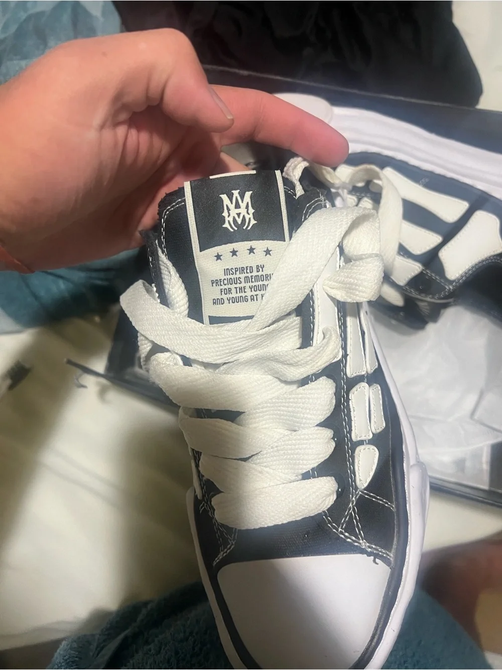 Size 44 EU/10 Mens-  Amiri MMY Bones x Maison Mihara Yasuhiro Worn Once